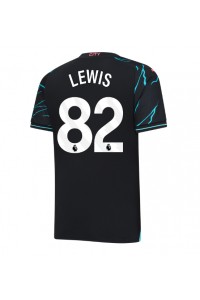 Manchester City Rico Lewis #82 Jalkapallovaatteet Kolmaspaita 2023-24 Lyhythihainen